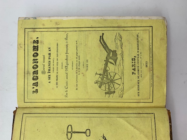 L'agronome. Journal mensuel. A six francs par an (franc de port) et un franc de plus pour les payus etrangeres. Tome III